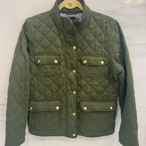 J. Crew Olive Quilted Jacket
